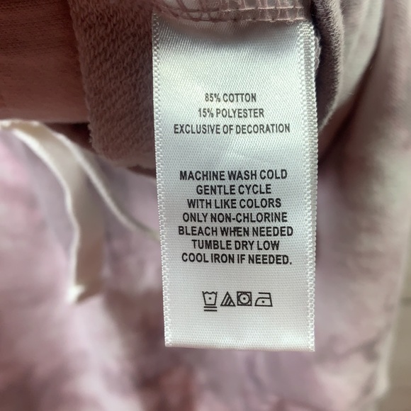 NWT Mauby Pale Purple white Tie Dye Joggers - Picture 7 of 7